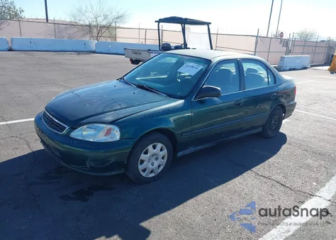 1999 Honda Civic Lx из США, поврежденный, VIN 2HGEJ6579XH501763